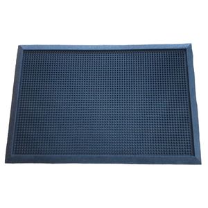 TAPETE DESINFETANTE BORRACHA PRETO 40X60CM