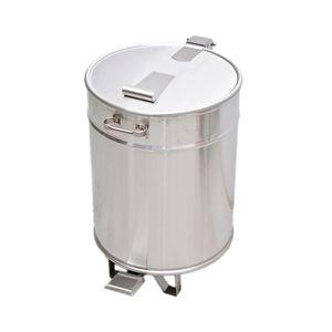 BALDE INOX 50L C/RODAS E TAMPA