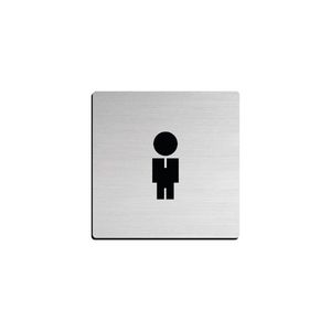 PICTOGRAMA HOMEM INOX 75X75MM JNF