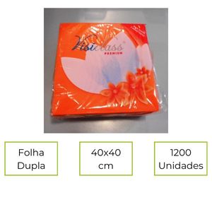 GUARDANAPOS PREMIUM 40X40 CX24 M50 LARANJA