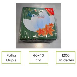 GUARDANAPOS PREMIUM 40X40 CX24 M50 VERDE ESCURO