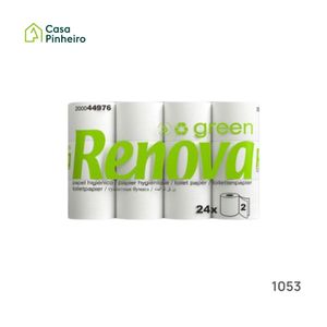 PAPEL HIGIENICO RENOVA GREEN 4X24