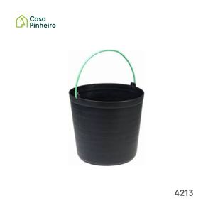 BALDE PRETO PLÁSTICO 10L