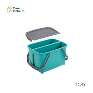 BALDE VIDROS DUPLO 11L+11L C/ESPREMEDOR