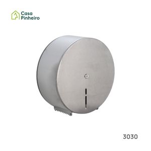 PORTA ROLOS JUMBO EM INOX ESCOVADO HI-SET