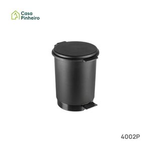 BALDE 6L PRETO COM PEDAL E BALDE INTERIOR