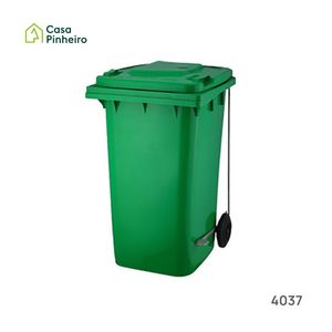 CONTENTOR VERDE COM PEDAL 240L