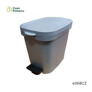 BALDE 10L CINZA COM PEDAL
