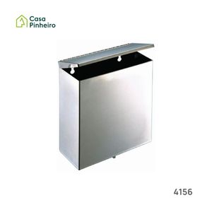 CONTENTOR HIGIENICO EM INOX ESCOVADO 5.7L