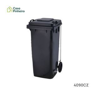 CONTENTOR CINZA COM PEDAL 140L