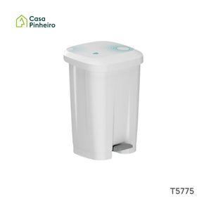 BALDE BRANCO 50L COM PEDAL MOJI TTS