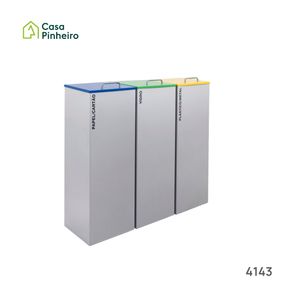 ECOPONTO DE 3 UNIDADES PINTADO C/TAMPA 3X40L