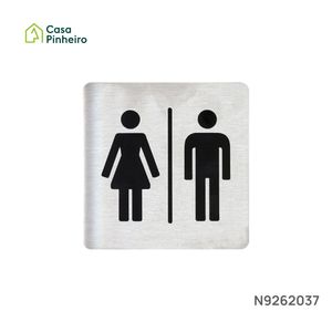 PICTOGRAMA MINI ADESIVO WC HOMEM / MULHER
