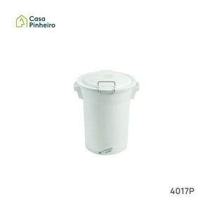 BALDE 52L BRANCO COM PEDAL