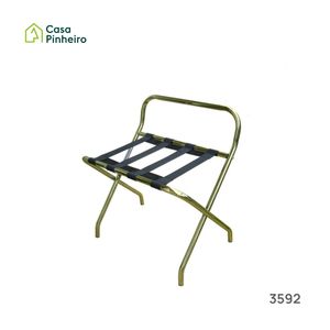SUPORTE PARA MALAS DOURADO C/COSTAS