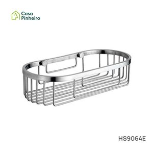 SABONETEIRA DE PAREDE RETANGULAR EM INOX ESCOVADO