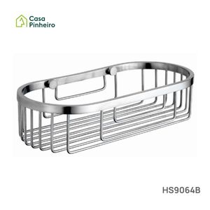 SABONETEIRA DE PAREDE RECTANGULAR GRADE INOX BRILHO