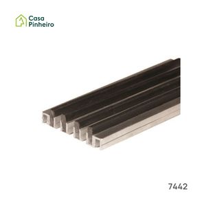 TAPETE ALUMINIO/BORRACHA ALT.20MM PERFIL I