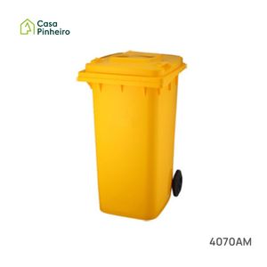 CONTENTOR AMARELO SEM PEDAL 140L