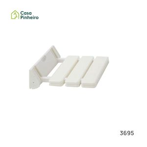 ASSENTO REBATÍVEL DE DUCHE NYLON BRANCO