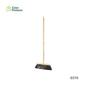VASSOURA INDUSTRIAL MADEIRA C/ CABO TORTO 35CM HI-SET