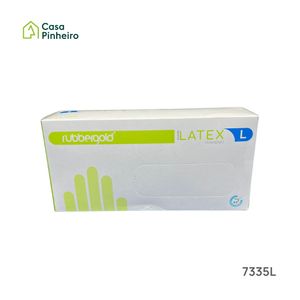 LUVAS LÁTEX BRANCAS COM PÓ L 100 UNI HS